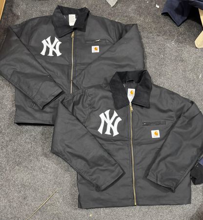 Carhartt X NY (Yankees) Rework Style Black Detroit Jackets