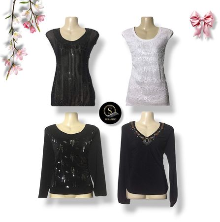 Beaded And Sequence Embellished Tops