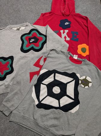 Jumper patchwork Nike upcyclé