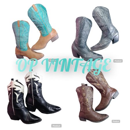 Op vintage 110 Western China Embroidered boots