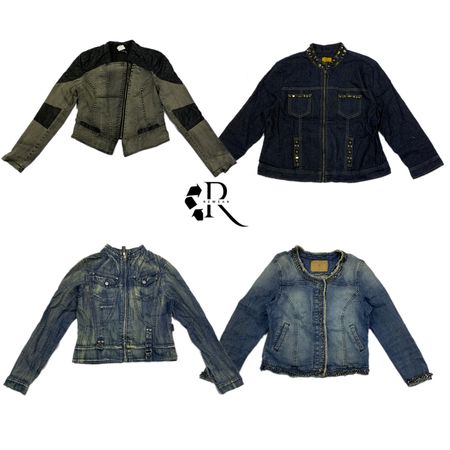 Y2Kサイバーガールエラデニムジャケット RW-1290