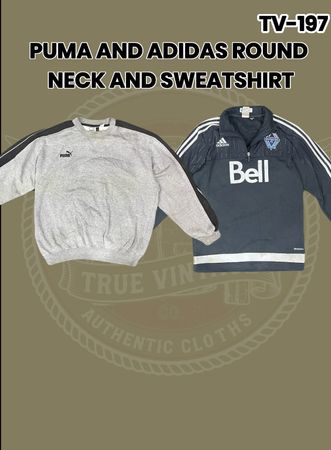 Puma et Adidas col rond et sweatshirt Tv-197