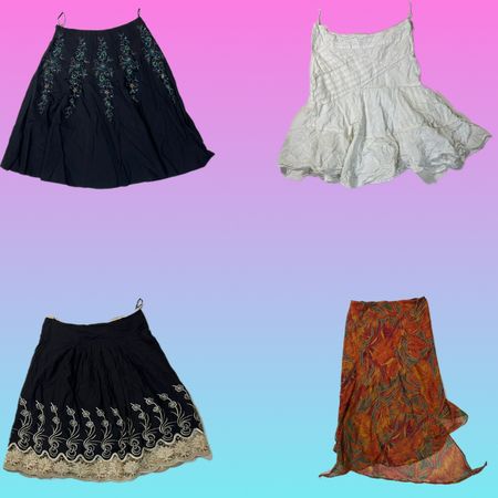 Y2K floral maxi skirts (TH-190)