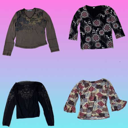 Y2K Gothic Full sleeve Tops (TH-191)