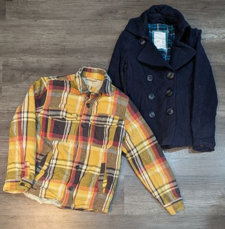 1298 - American Eagle, Aeropostale, Abecrombie Wool & Flannel Jacket