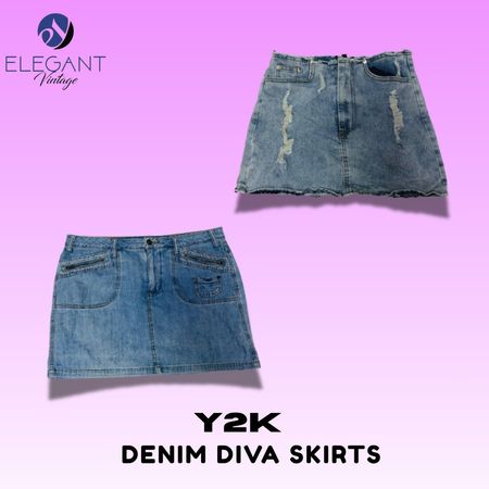 Gonne in denim Y2K Diva - EV1421