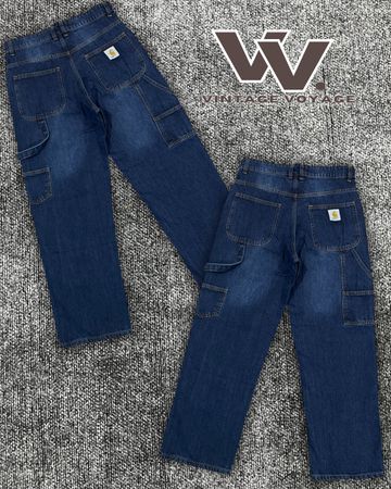 Pantalons bleu foncé retravaillés Carhartt 81225