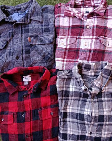 Branded flannel shirt 12Pcs (3565)