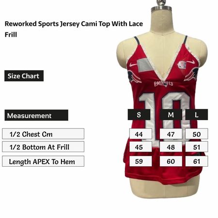 SS25 Upcycled Sports Jersey Cami Tops