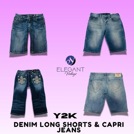 Y2K Denim Long Shorts & Capri Jeans - EV1438