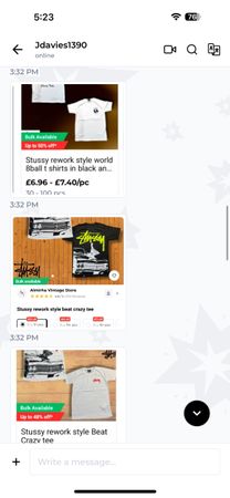 Custom handpick 42 pcs mixed Stussy t shirts