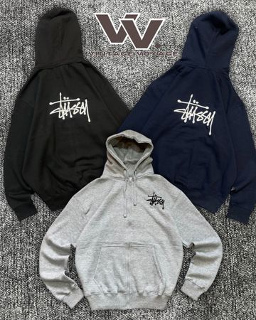Stussy umgestalteter Stil Mischfarben Reißverschluss Kapuzenpullis 81225