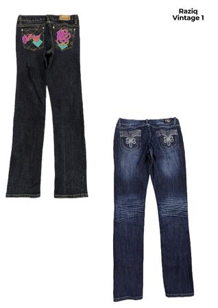 💥 RV1064 Y2K Jeans Rectos para Mujer