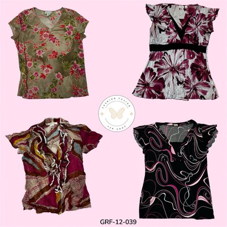 Flora Pattern Poly Blouse – Elegant Everyday Wear (GRF-12-039)