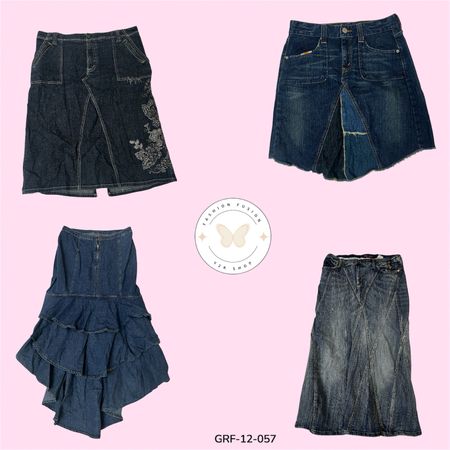 Classic Denim Skirt – Timeless Everyday Style (GRF-12-057)