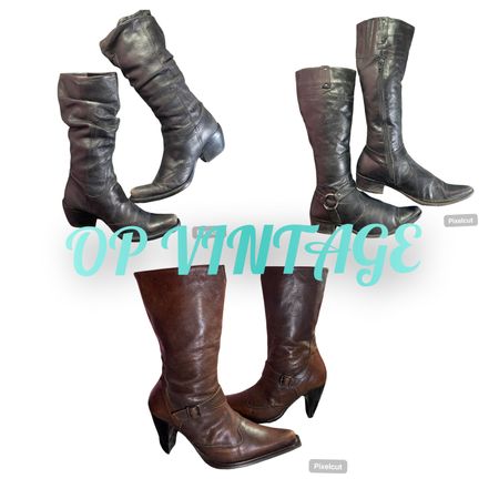 Op vintage 112 Leather High Knee Boots