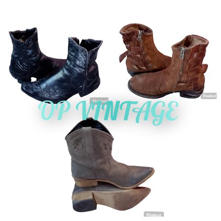 Op vintage 115 Leather Ankle Boots