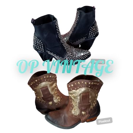 Op vintage 117 Y2k Fashion Bottines