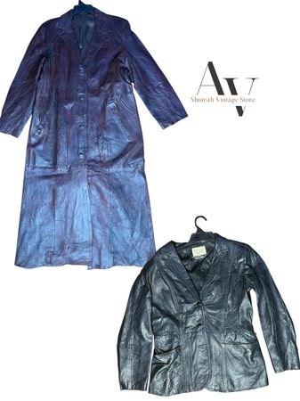 10 pezzi di trench in pelle