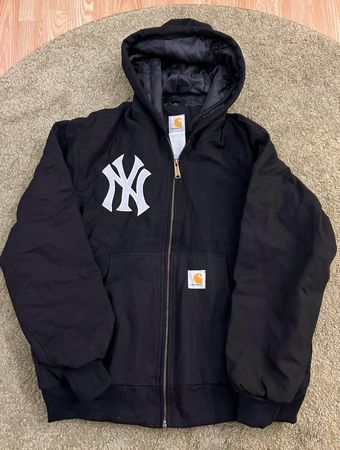 Carhartt NY rework style black hooded jackets