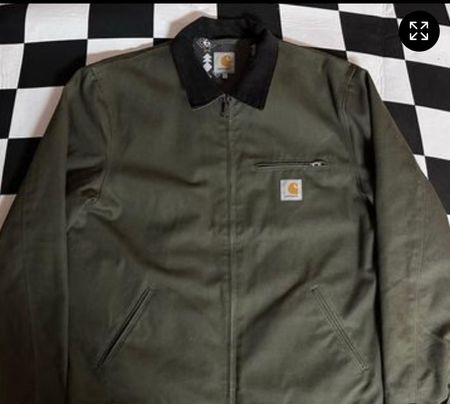 Carhartt rework style green jackets