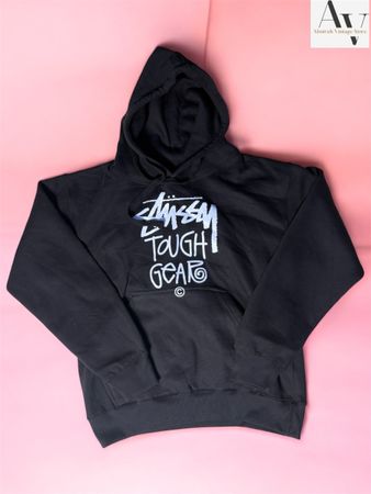 Stussy rework style tough gear hoodie