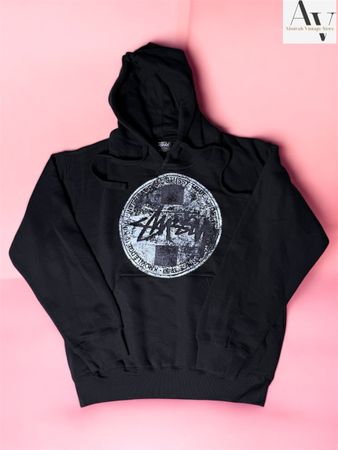 Stussy rework style dot stamp hoodie