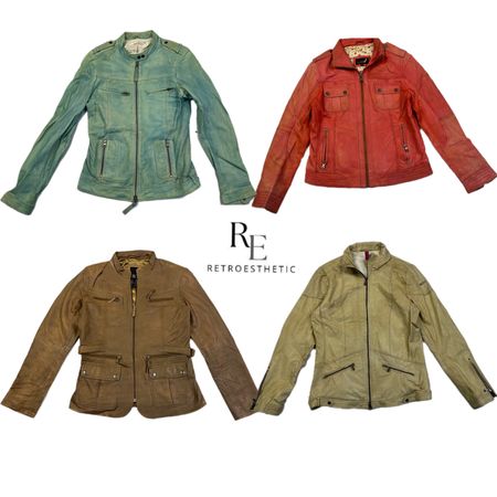 Y2K NYC IT Girl Leather Jacket RE-2594