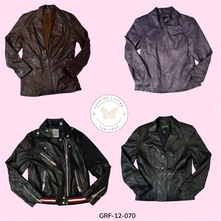 Classic Fit Leather Jacket – Timeless Style & Comfort (GRF-12-070)