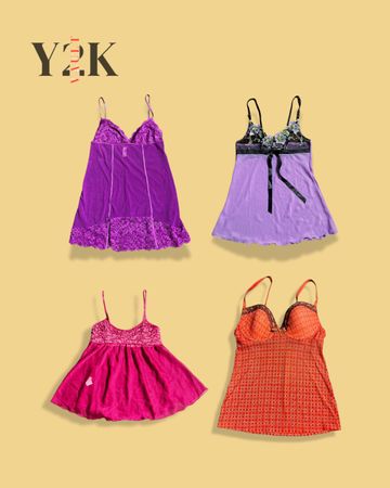 Y2K Babydoll Cami Bundle (Yv-508)
