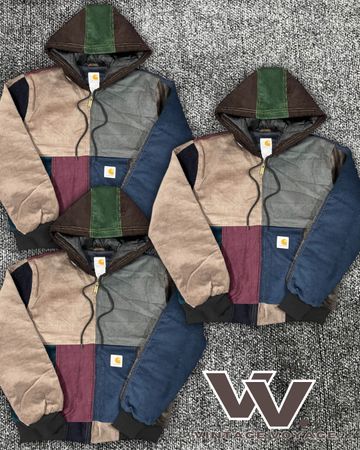 Carhartt reworked style corduroy patchwork active jackets (10/12)