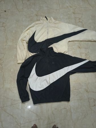 NIKE BIG SWOOSH AND ADIDAS BIG LOG JACKET