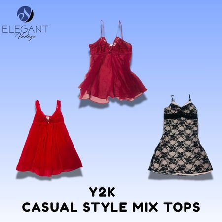 Y2K Causal Style Mix Tops - EV1485