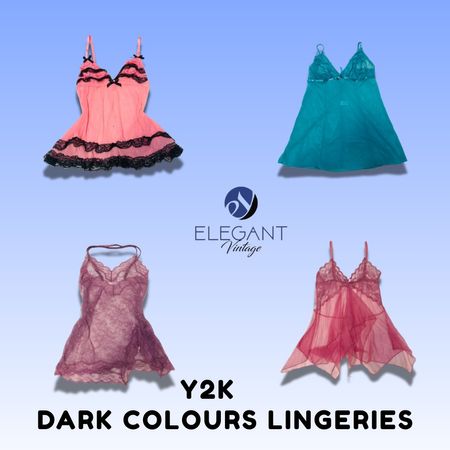 Y2K Dunkle Farben Dessous - EV1492