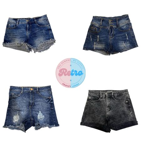 High-Waisted Denim Shorts Pack – Y2K / Summer Essentials (E)