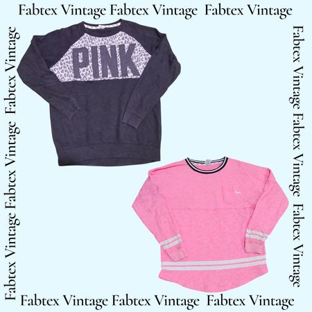 (FV-721) Pink Sweatshirt Hoodie & Crew Neck