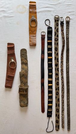 Y2K Unique Grunge Beaded belts mix
