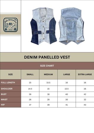 Upcycled Patchwork Denim Vest
