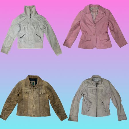 Y2k NYC IT Girl Leather Jackets (SU-273)