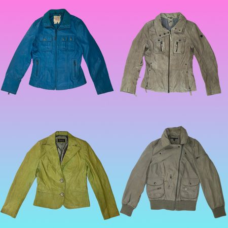 90s/Y2k Cool Girl Leather Jackets (SU-275)