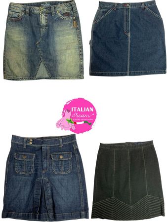 :y2k cargo style denim midi skirts