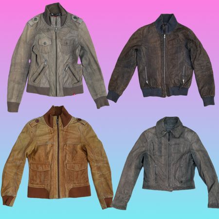 90s/Y2k Cool Girl Leather Jackets (SU-278)