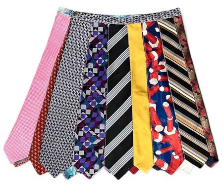 Fs-38 Upcycled tie skirt
