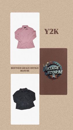 Y2K Refined Grace Office Blouse