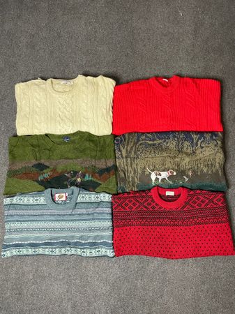 Fisherman & Embroided & Cablenet & Cardigan Knitwear 21 pcs