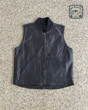 Upcycled Leather Vest