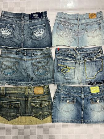 R308 Damen Premium Y2k Miniröcke