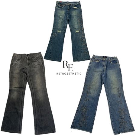 Y2K Britney Era Girl Denim Jeans RE-2620