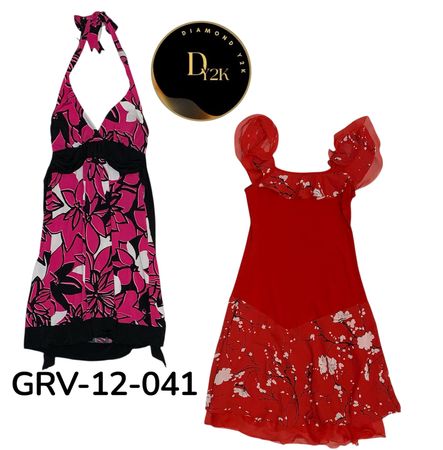 Retro Y2K Printed Polyester Dress – Trendy Streetwear Look (GRV-12-041)