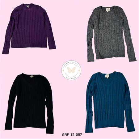 Classic Cable Knit Sweater – Warm & Stylish (GRF-12-087)